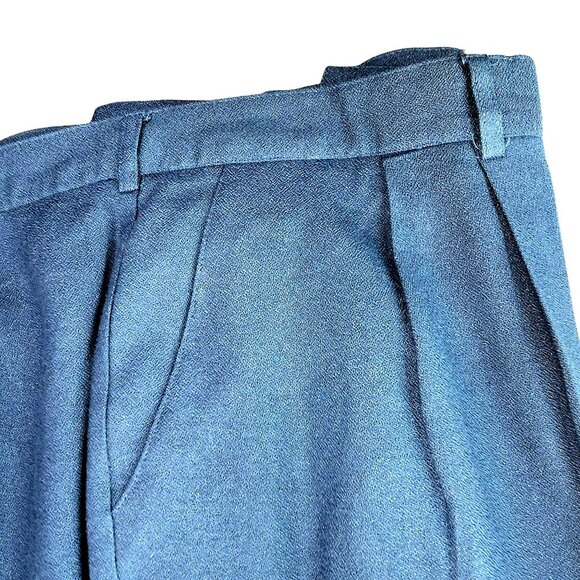 Lane Bryant Womens Blue Wool Blend Pants Plus Size 26 Lined Pleated JJ4054 - Picture 5 of 11
